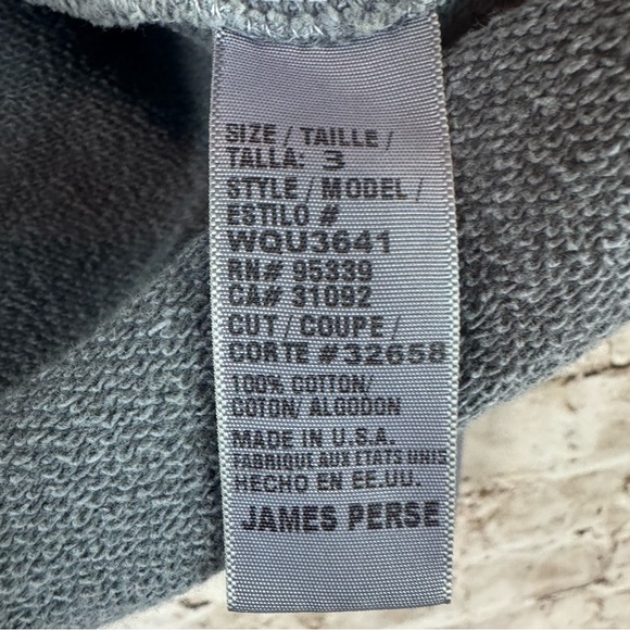 Standard James Perse Women's Size 3 Relaxed Crop Pullover Sweater Large Cotton L - Picture 5 of 7